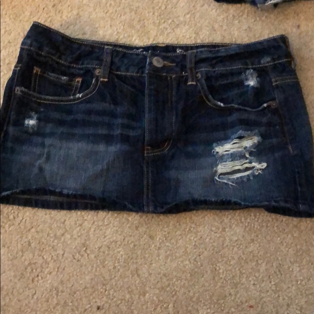 American Eagle Jean Mini Skirt